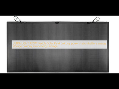 ULTRA LIGHT 420W Flexible Solarpanel Balkon Kraftwerk Batterie Energiespeicher Balkon Solarenergie Speicher