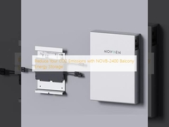 Reduzieren Sie Ihre CO2-Emissionen mit der NOVB-2400-Energiespeicherung für Balkone