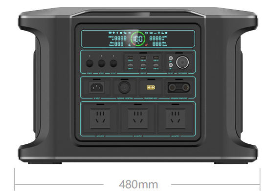 Beidseitige Wechselstrom-Portable Station 2160Wh Batteriekapazität mit 15 Ausgängen
